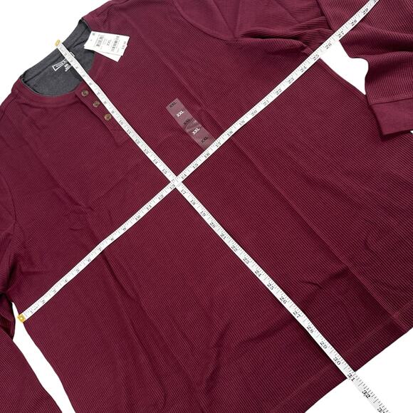 Club Room Men's Thermal Henley Shirt Size XXL - Picture 4 of 5